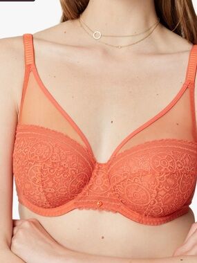 NWT Maison Lejaby Paris Bra; Size 32D in Pimento